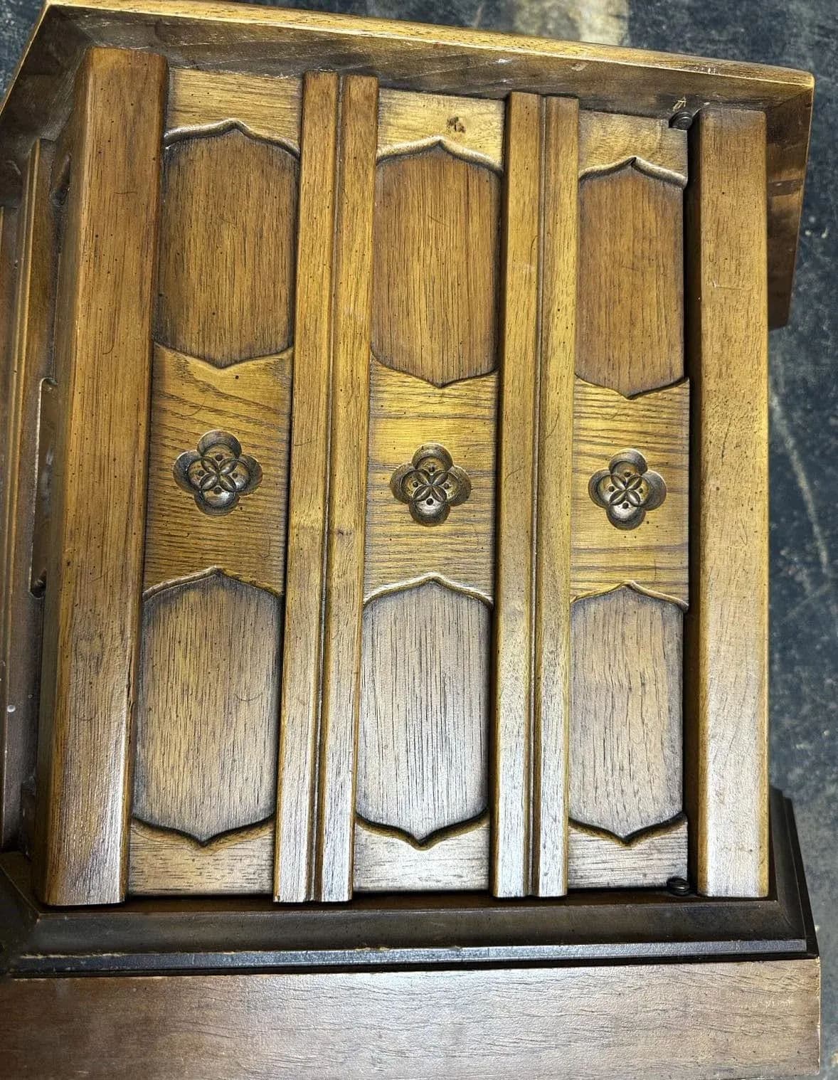 Jim Peed Drexel Esperanto Hexagon Table With Slate Top - 1960s Spanish Revival - Thumbnail 5