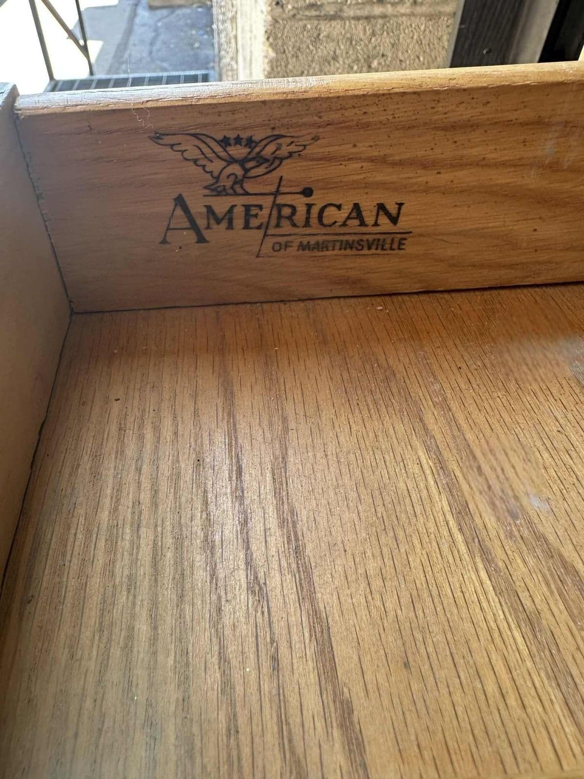 Bleached Mahogany American of Martinsville Fully Restored Chest of Drawers -Vintage 1950s - Thumbnail 7