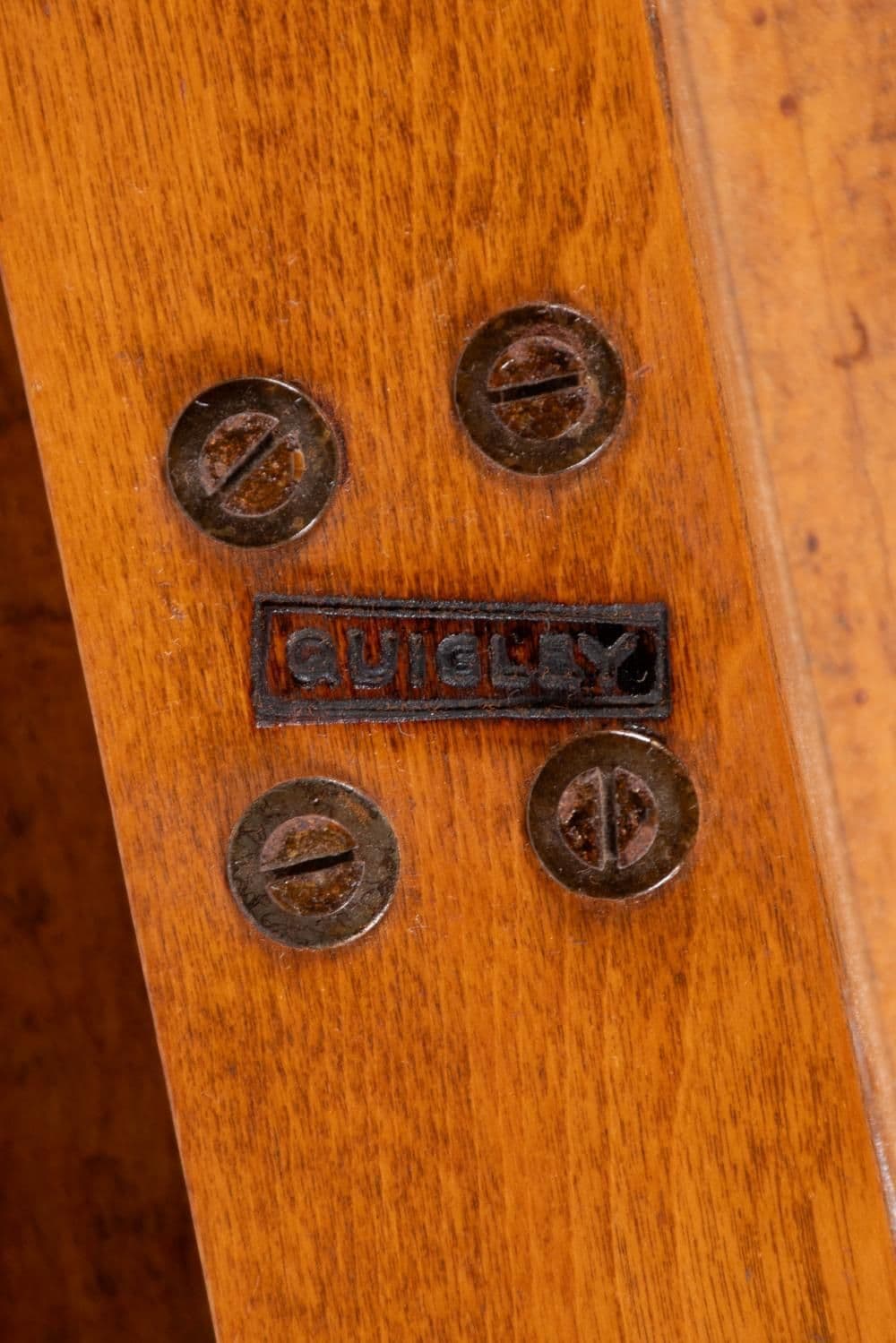 Monumental Quigley of Chicago Tiger Maple Banquet Table - Adjustable to 17.5' - French Directoire Style, Mid 20th Century - Thumbnail 7