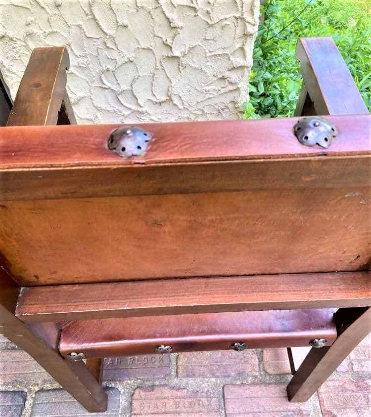 Artes De México Internacionales Hacienda Leather Arm Chair - Made in 1960s - Thumbnail 5