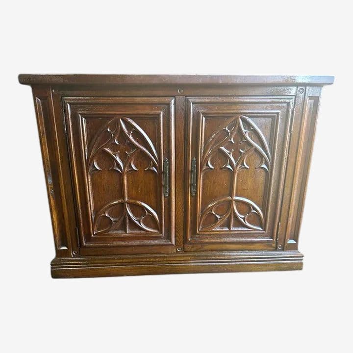 Stanley Furniture ‘Hacienda’ Collection Dark Oak Dry Bar or Server Made in 1970 - Image 1