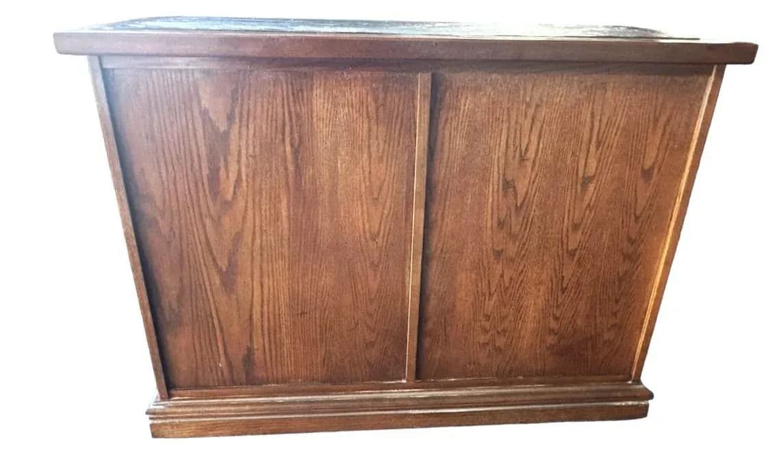 Stanley Furniture ‘Hacienda’ Collection Dark Oak Dry Bar or Server Made in 1970 - Thumbnail 6