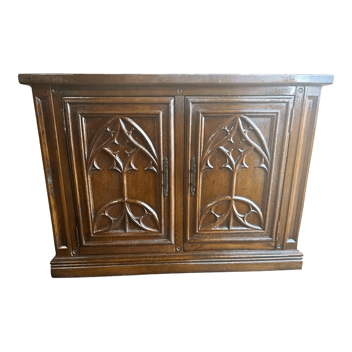 Stanley Furniture ‘Hacienda’ Collection Dark Oak Dry Bar or Server Made in 1970 - Thumbnail 2