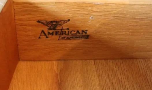 Bleached Mahogany American of Martinsville Fully Restored Credenza or Dresser - Vintage 1950s - Thumbnail 8