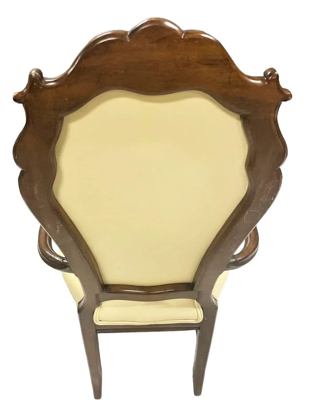 Pair of Vintage Karges Fauteuils With New Leather and 'Frida's Garden' Chintz Upholstery - Thumbnail 9