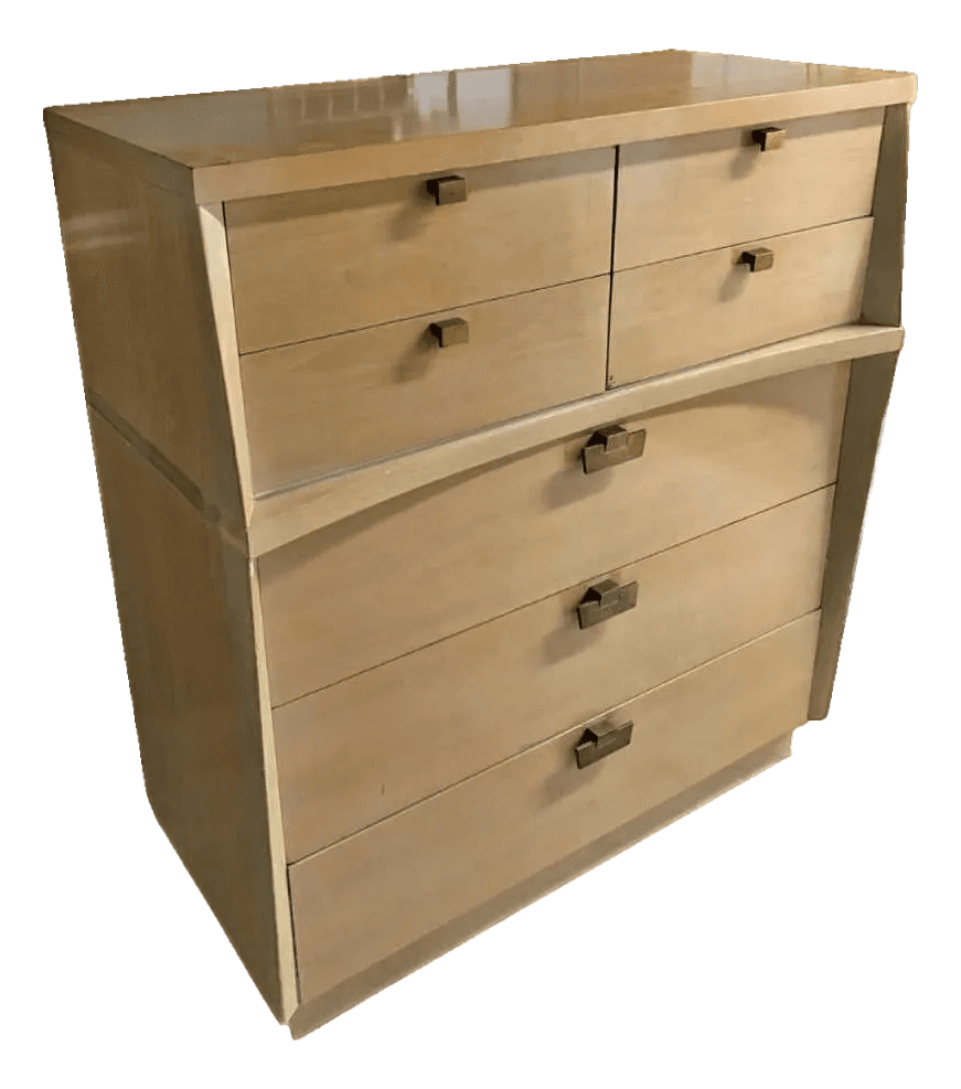 Mid 20th Century Bleached Mahogany American of Martinsville Mid Century Modern Chest of Drawers - Thumbnail 2