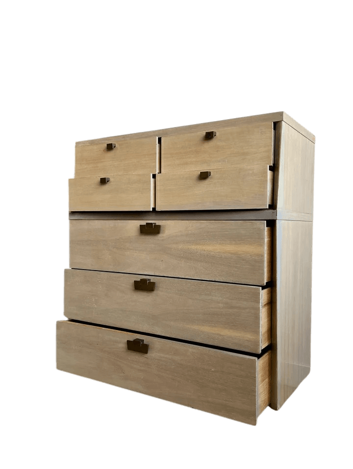 Mid 20th Century Bleached Mahogany American of Martinsville Mid Century Modern Chest of Drawers - Thumbnail 3