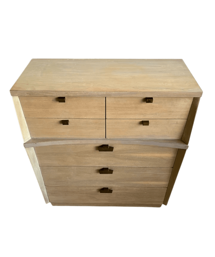 Mid 20th Century Bleached Mahogany American of Martinsville Mid Century Modern Chest of Drawers - Thumbnail 4