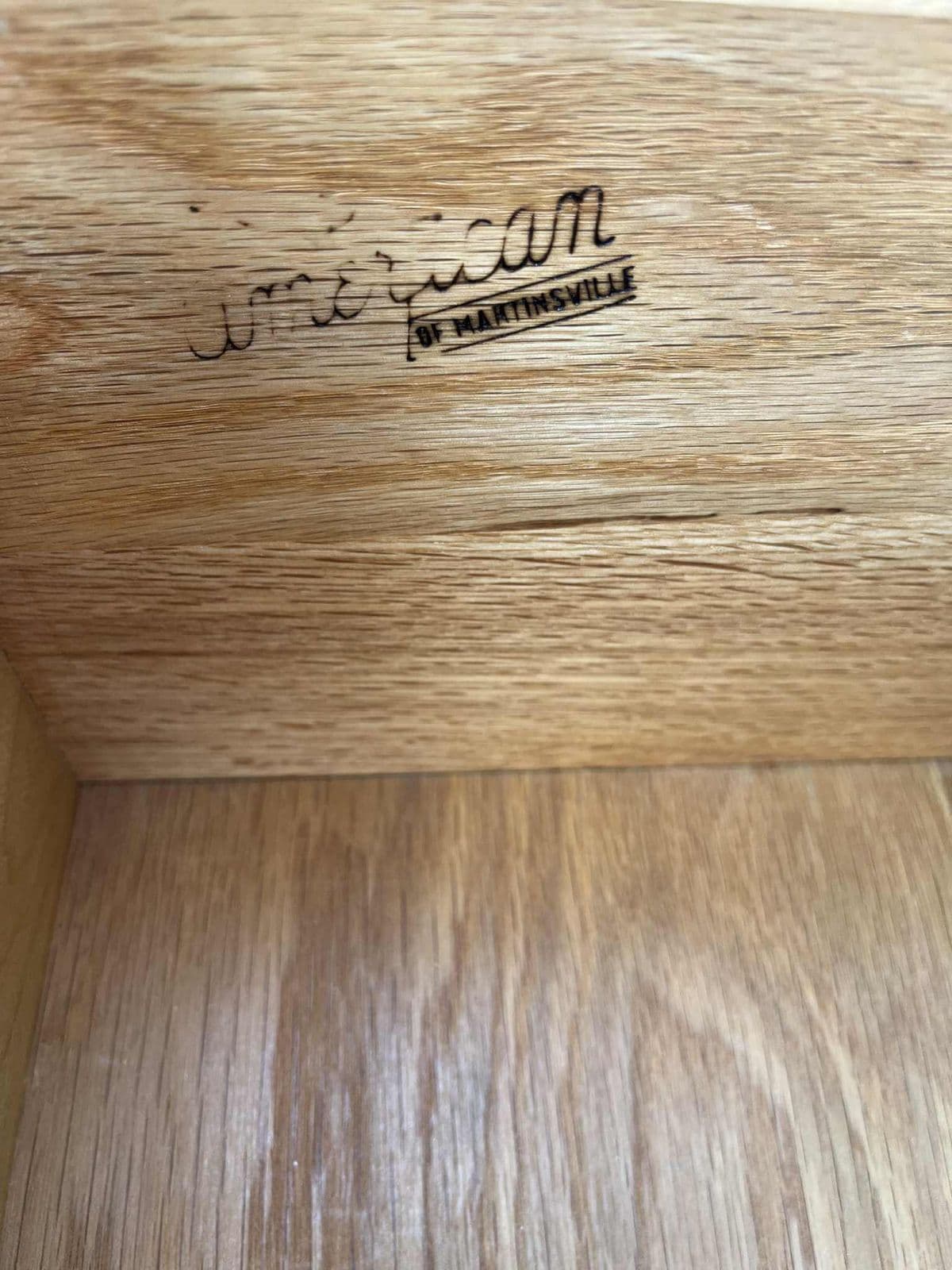 Mid 20th Century Bleached Mahogany American of Martinsville Mid Century Modern Chest of Drawers - Thumbnail 7