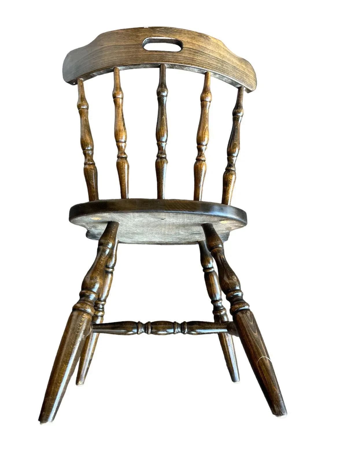 Solid Oak Pub Chairs - Set of 4 - Thumbnail 5