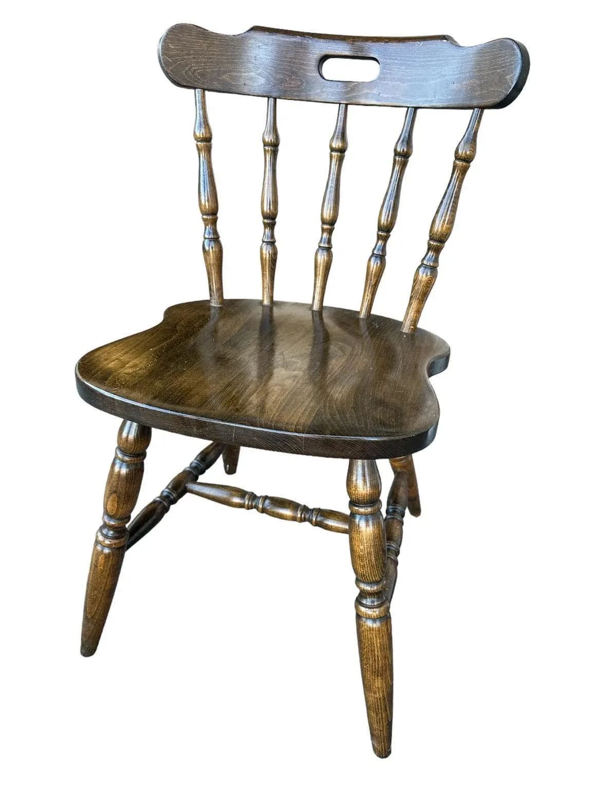 Solid Oak Pub Chairs - Set of 4 - Thumbnail 4