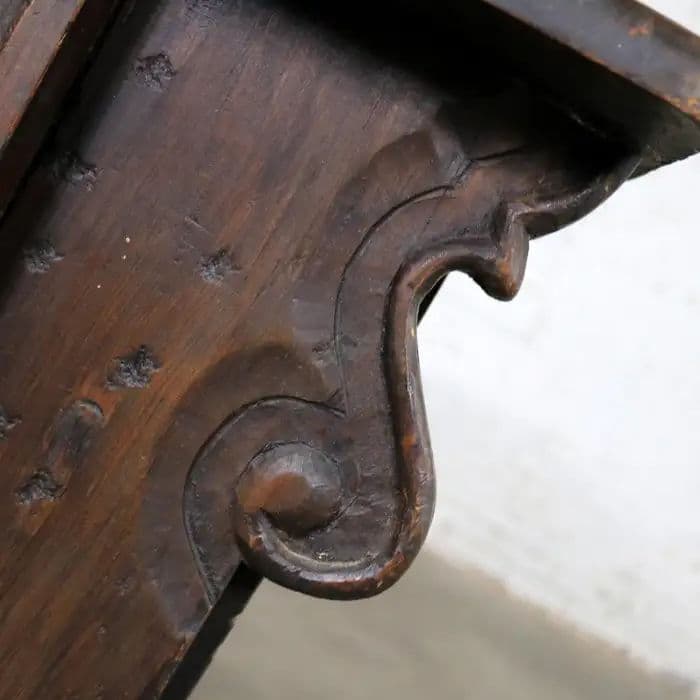 Heavily Carved Artes De México Internacionales Hacienda Style Desk - Vintage 1960s - Thumbnail 10