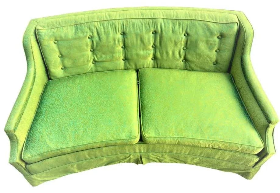 Baker Furniture Hollywood Regency Sofas Dated 1963 With Original Emerald Upholstery - a Pair - Thumbnail 7