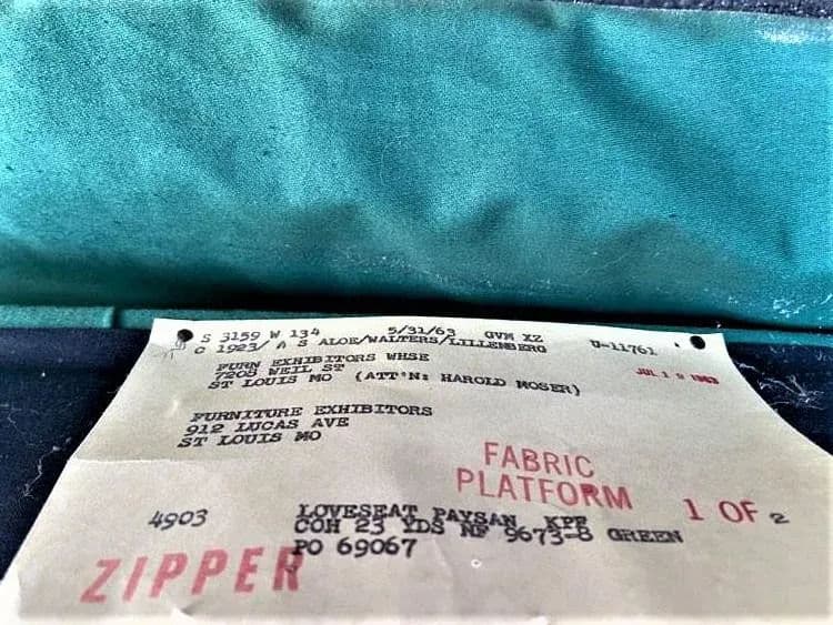 Baker Furniture Hollywood Regency Sofas Dated 1963 With Original Emerald Upholstery - a Pair - Thumbnail 12