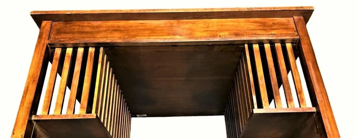 Jim Peed for Romweber Mission Style Cherry Wood Desk - Late 20th Century - Thumbnail 9