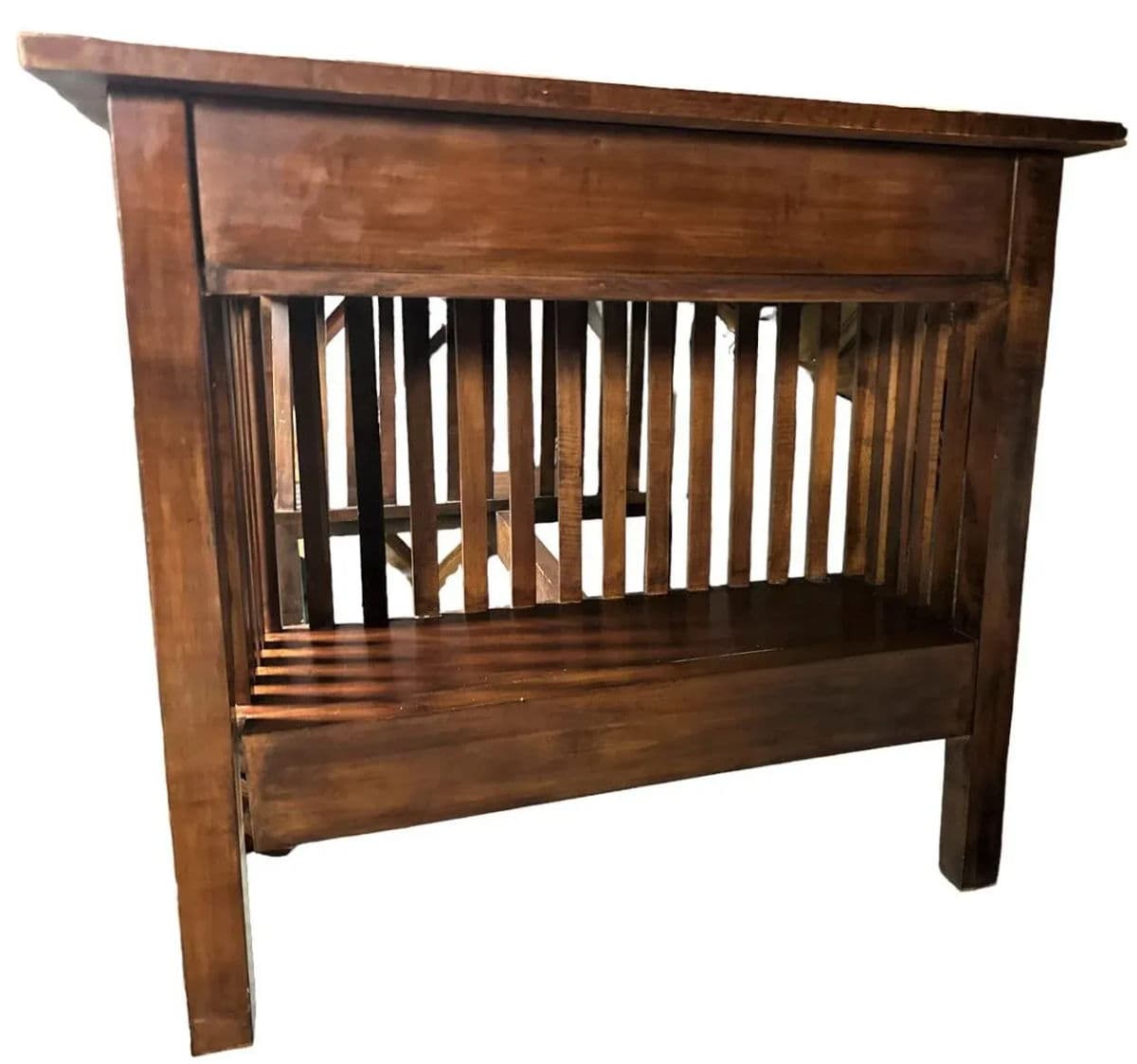 Jim Peed for Romweber Mission Style Cherry Wood Desk - Late 20th Century - Thumbnail 3