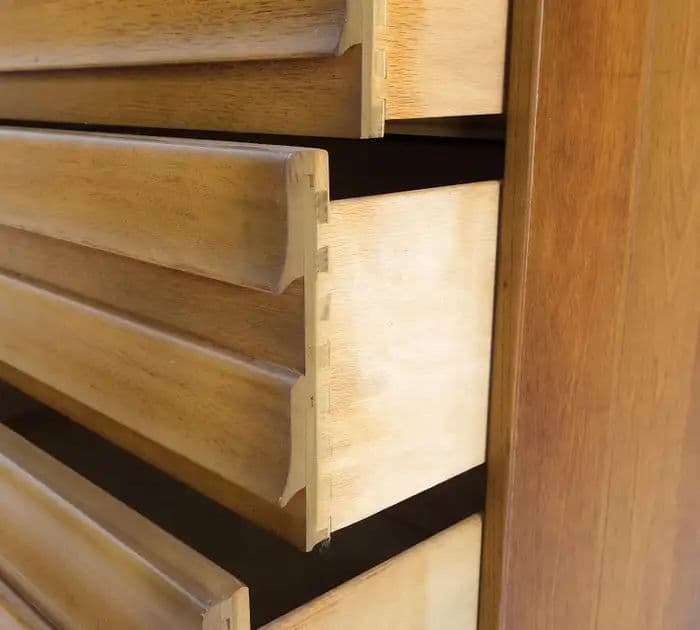 Pair of American of Martinsville Mid-Century Modern Walnut Chests of Drawers - Rare Find - Thumbnail 8