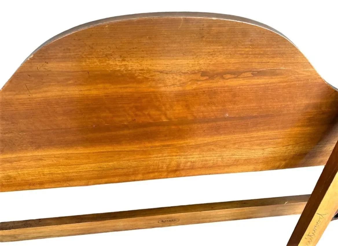 Kindel Grand Rapids Fruitwood Four Poster Bed - Full Size - Vintage Circa 1950s - Thumbnail 6