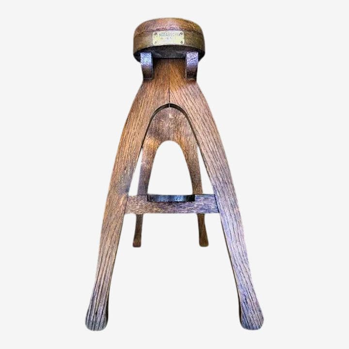 1920s Viennese Quarter Sawn Oak Foot Rest for a Home or Shoe Store - Image 1