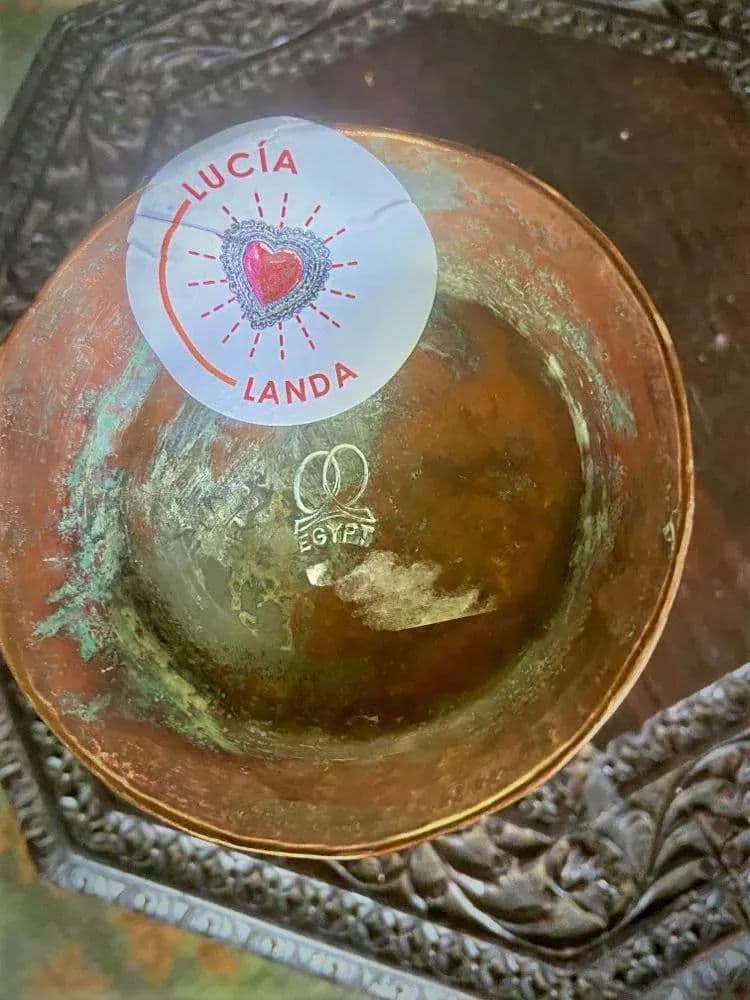 Middle Eastern Hammered & Incised Copper Pitcher - Made in Egypt Mid 20th Century - Thumbnail 9