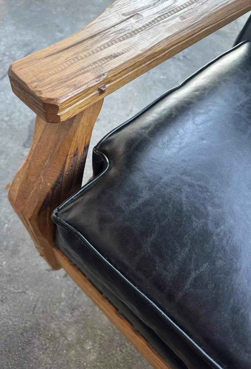 A. Brandt Ranch Oak Monumental 102" Sofa - Vintage Mid 20th Century - Thumbnail 9