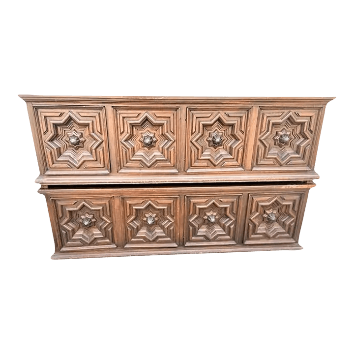 Spanish Colonial Style Artes De México Storage Coffers -- for Use as Benches or Cocktail Tables - a Pair - Vintage 1960s - Thumbnail 2