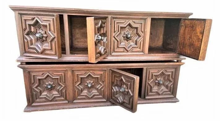 Spanish Colonial Style Artes De México Storage Coffers -- for Use as Benches or Cocktail Tables - a Pair - Vintage 1960s - Thumbnail 3