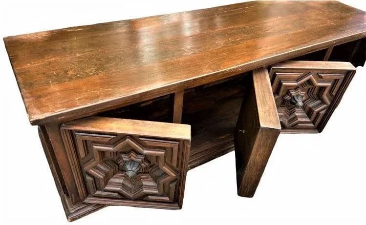 Spanish Colonial Style Artes De México Storage Coffers -- for Use as Benches or Cocktail Tables - a Pair - Vintage 1960s - Thumbnail 9