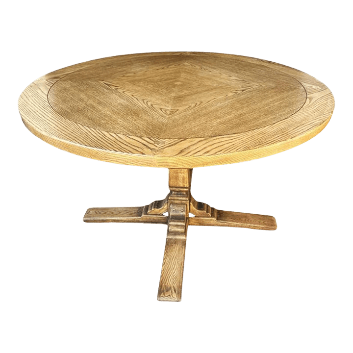 Romweber Viking Oak Table - Vintage Mid 20th Century - Thumbnail 2