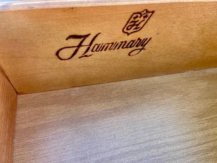 Solid Oak Hammary End Table or Nightstand With Spanish Revival Details - Mid 20th Century - Thumbnail 7