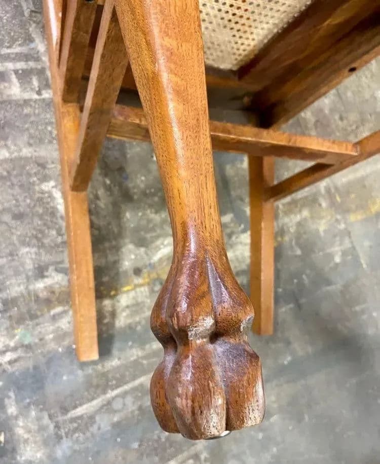 Early 20th Century Stomps Burkhardt Arts & Crafts Quarter Sawn Oak Dining Chairs - Set of 4 - Thumbnail 10