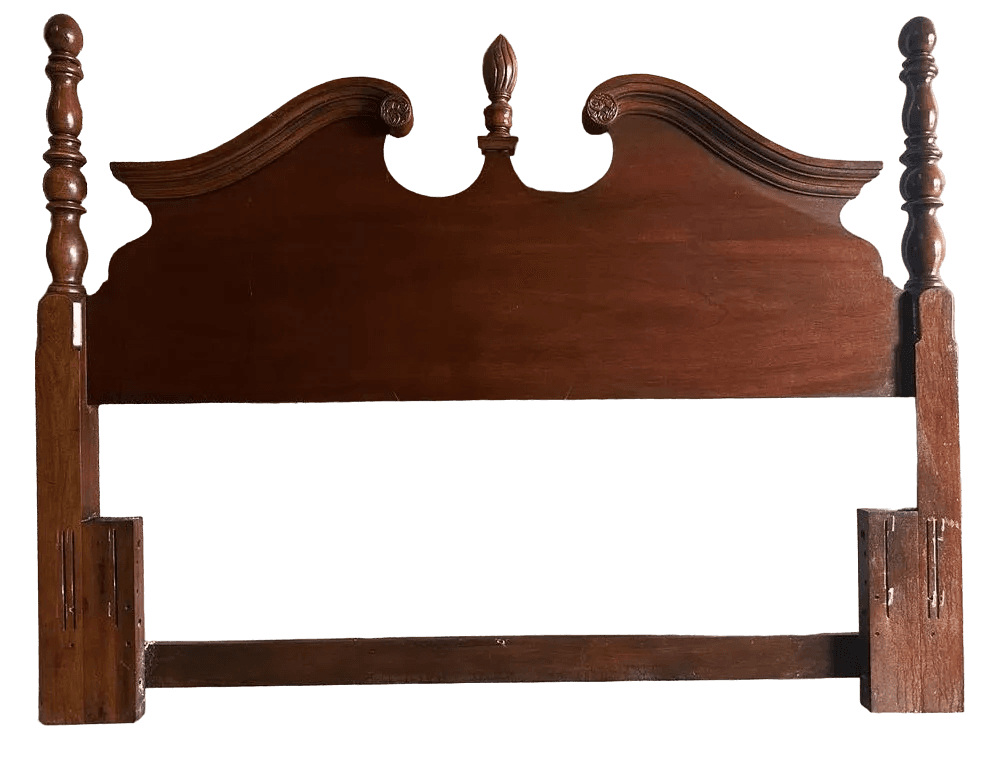 Cherry Wood Chippendale Four Poster Bed Made in North Carolina by American Drew - Vintage Late 20th Century - Thumbnail 5