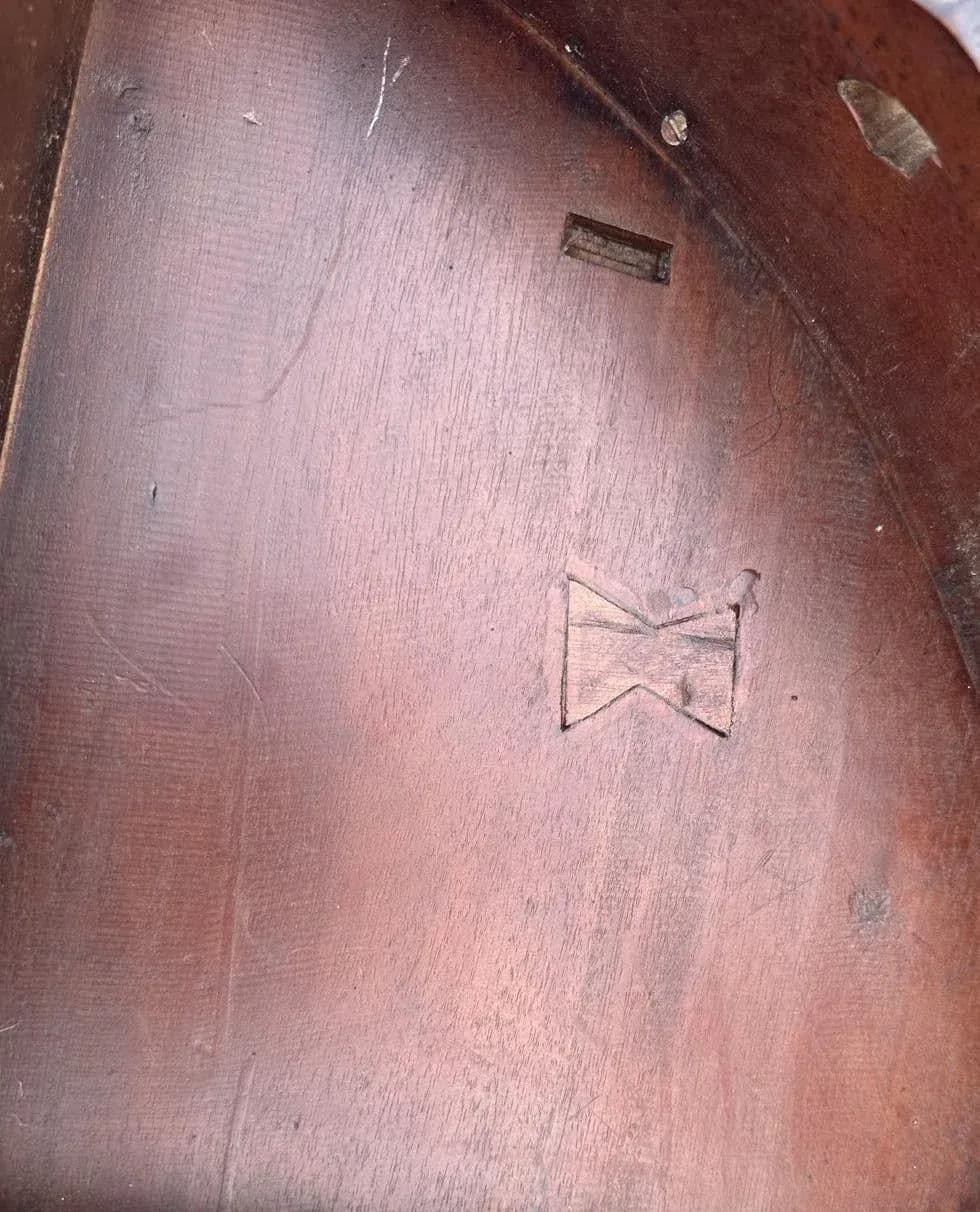 19th Century Italian Rococo Antique Rosewood Demi-Lune Console Table - Thumbnail 5