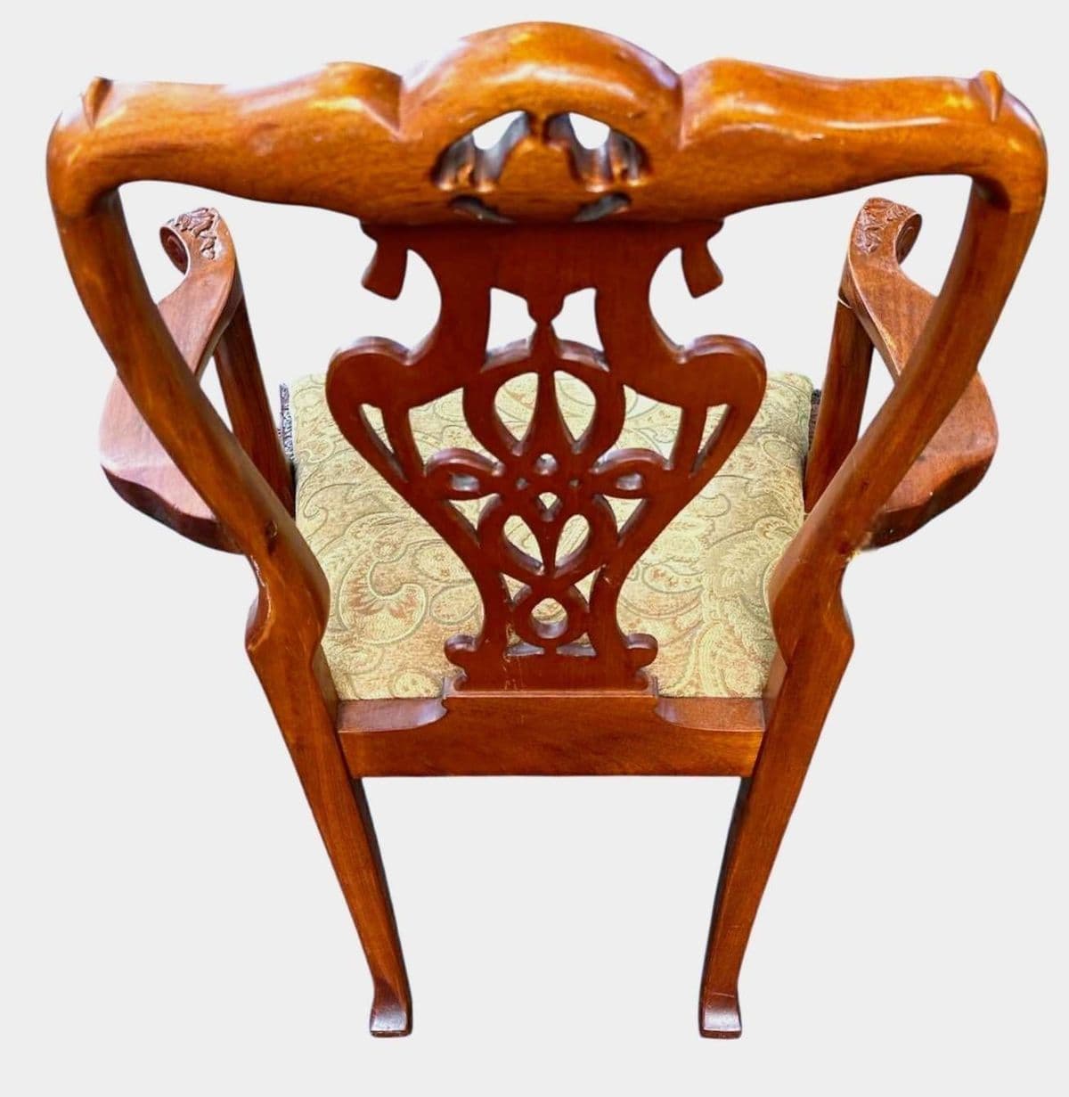 Solid Mahogany Chippendale Dining Chairs - Set of 8 Including 2 Armchairs - Circa Mid 20th Century - Thumbnail 9