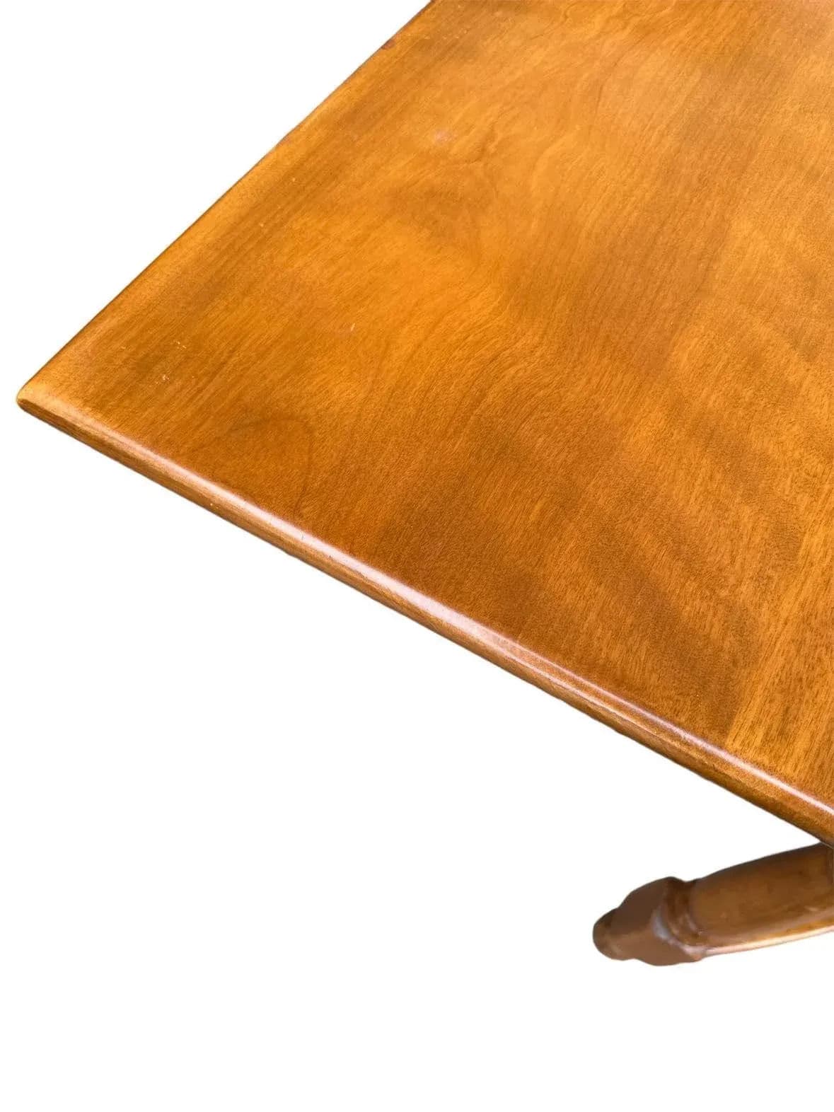 Heywood-Wakefield Vintage Birch Wood 84" Dining Table With Four Chairs - Mid 20th Century - Thumbnail 11