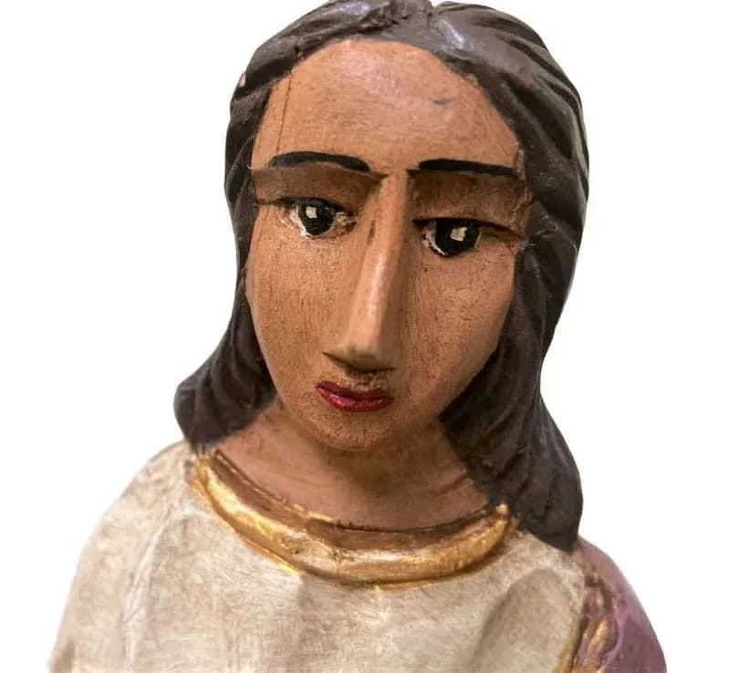 Large Mexican Santo Image of Santa Barbara by Jorge Morales Europa - Early 21st Century - Thumbnail 3