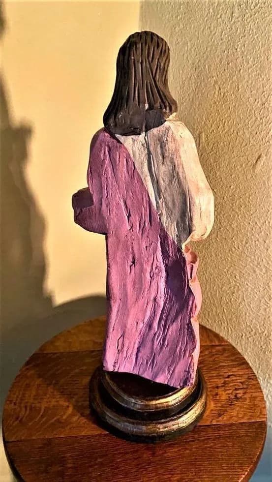 Large Mexican Santo Image of Santa Barbara by Jorge Morales Europa - Early 21st Century - Thumbnail 5