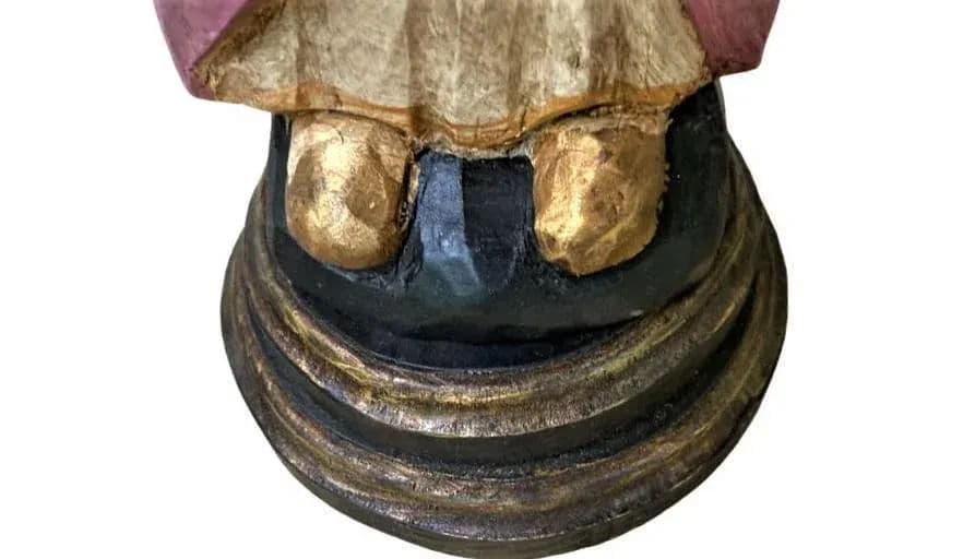 Large Mexican Santo Image of Santa Barbara by Jorge Morales Europa - Early 21st Century - Thumbnail 9