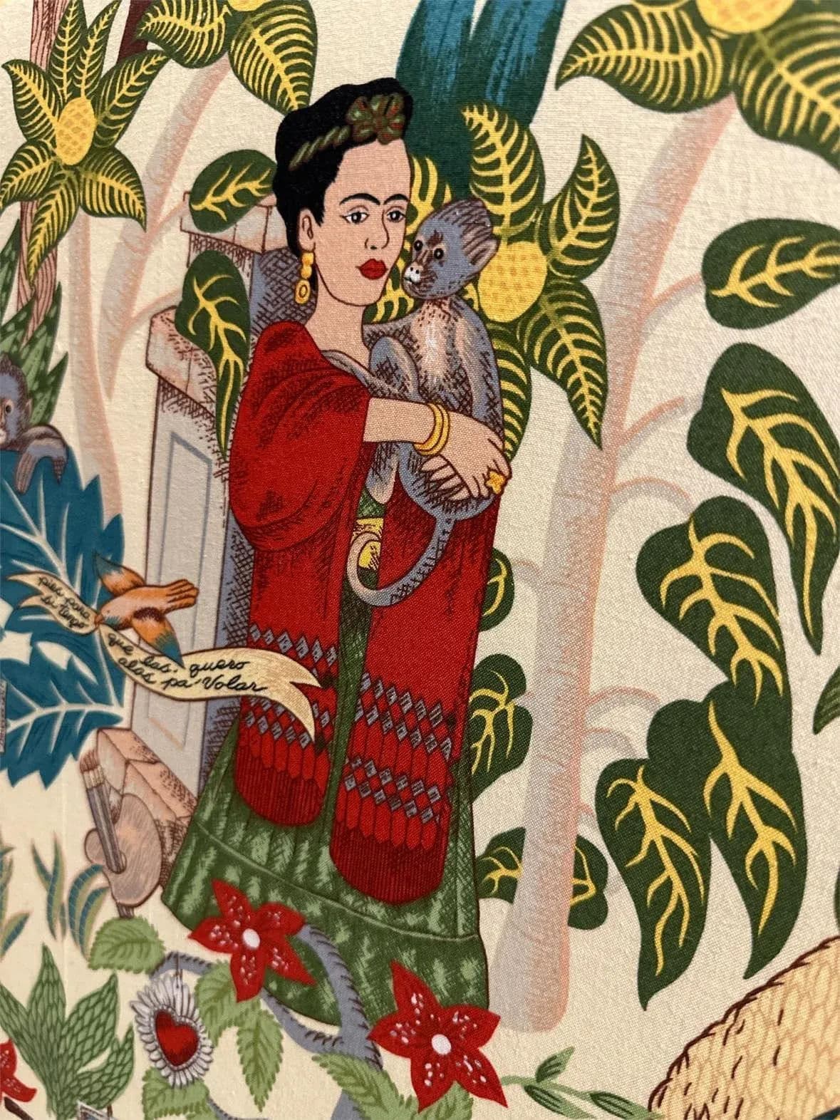 Vintage Hacienda Chair With New Frida’s Garden Fabric Upholstery in Springtime Colors - Thumbnail 6