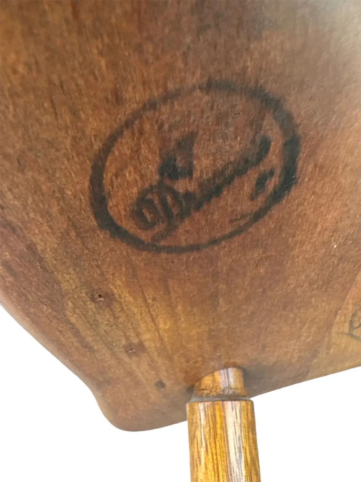 Drexel Windsor Maple and Oak Writing Arm Chair - Vintage Mid 20th Century - Thumbnail 7