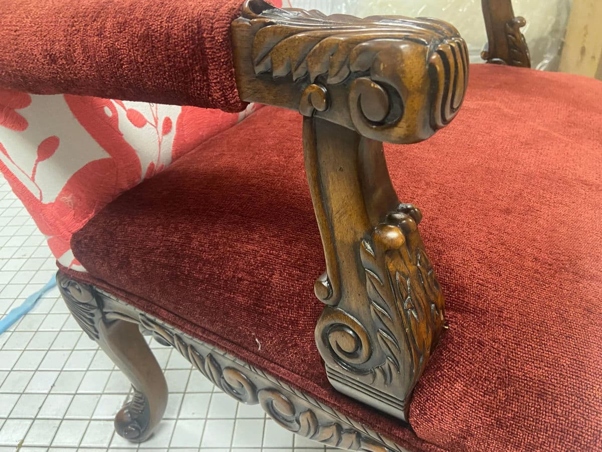 Hacienda Fauteuils With New Otomi Hand Embroidery Upholstery - a Pair - Early 21st Century - Thumbnail 4