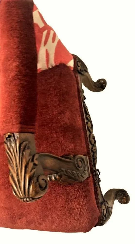 Hacienda Fauteuils With New Otomi Hand Embroidery Upholstery - a Pair - Early 21st Century - Thumbnail 8