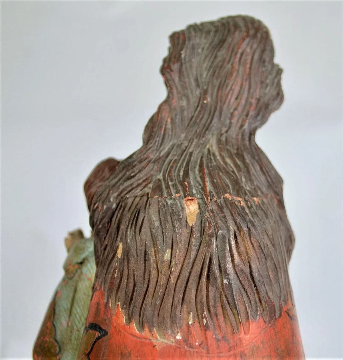 17th Century "Nuestra Señora De Los Desamparados" Wood and Polychrome Image of Valencian Patroness - Thumbnail 5