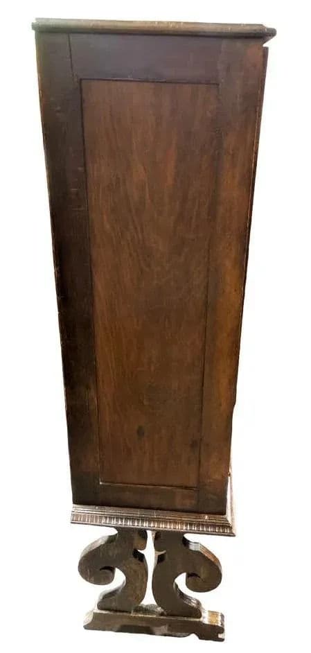 Albert Furniture Antique Spanish Revival Walnut China Cabinet - 1920s - Thumbnail 4