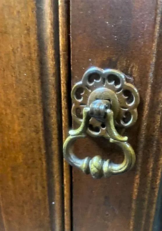 Albert Furniture Antique Spanish Revival Walnut China Cabinet - 1920s - Thumbnail 5