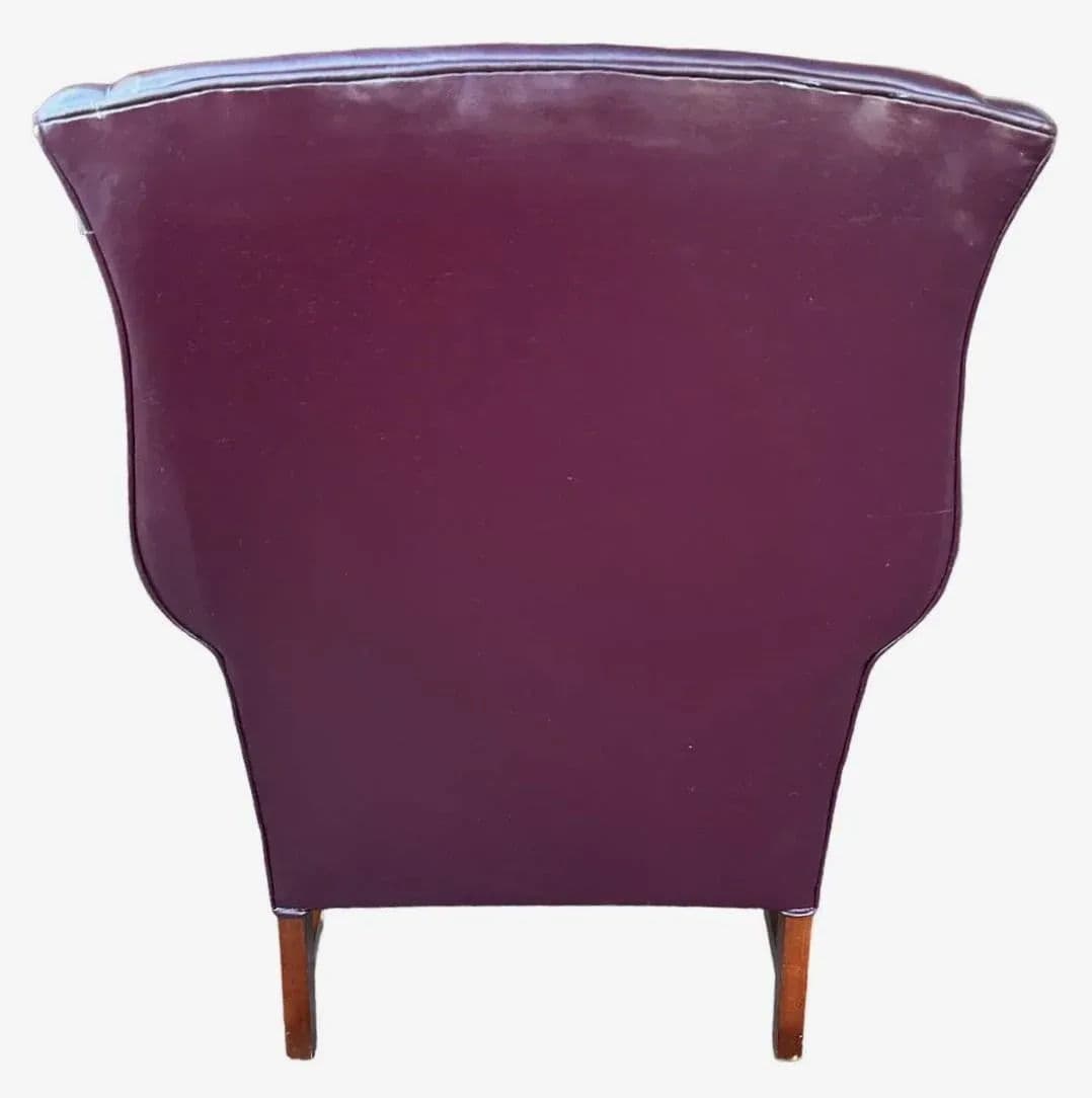 Sam Moore Vintage Deep Grape Color Chair With Nailhead Trim - Thumbnail 9