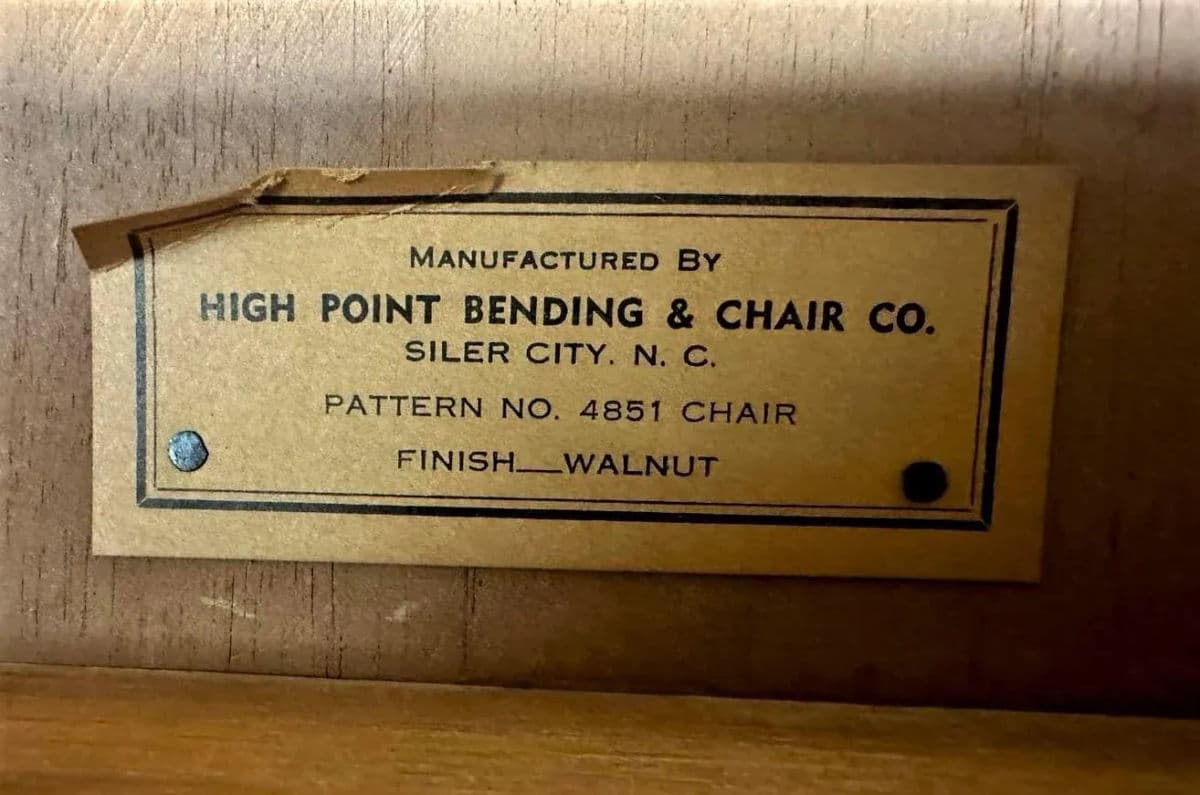 Boling Chair Company Walnut Mid 20th Century Office Chairs - a Pair - Thumbnail 10