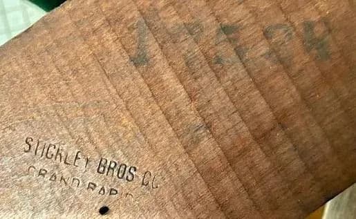 Stickley Brothers Signed Antique Maple Windsor Chair With Seat and Back Cushions - Grand Rapids - 1920s - Thumbnail 7