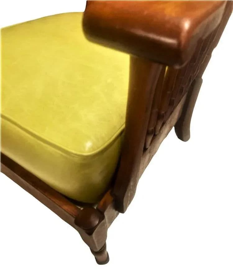 Stickley Brothers Signed Antique Maple Windsor Chair With Seat and Back Cushions - Grand Rapids - 1920s - Thumbnail 5