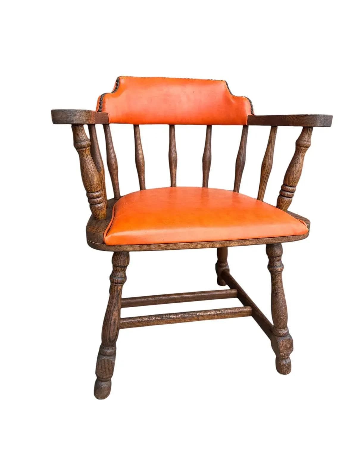 Buckstaff of Oshkosh Mid 20th Century Oak Pub Chairs - 11 Available - Thumbnail 4